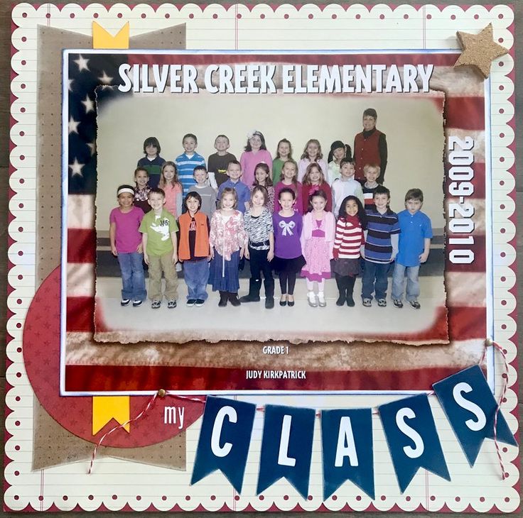 a group of children standing next to each other in front of an american flag