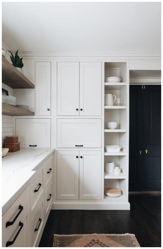 the kitchen is clean and ready to be used as a place for cooking or baking