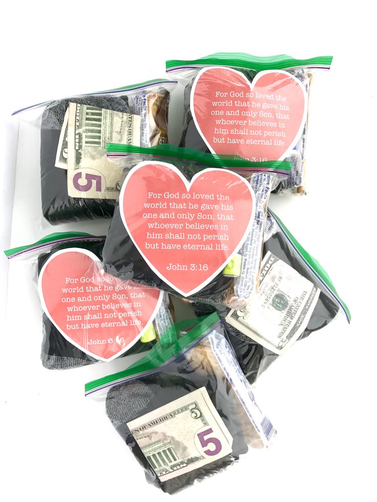 three bags filled with money and hearts on top of each bag are labeled in the words love