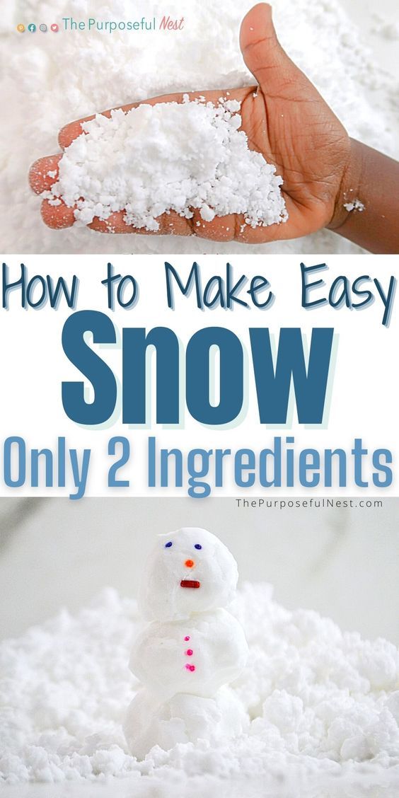 how to make easy snow only 2 ingredients