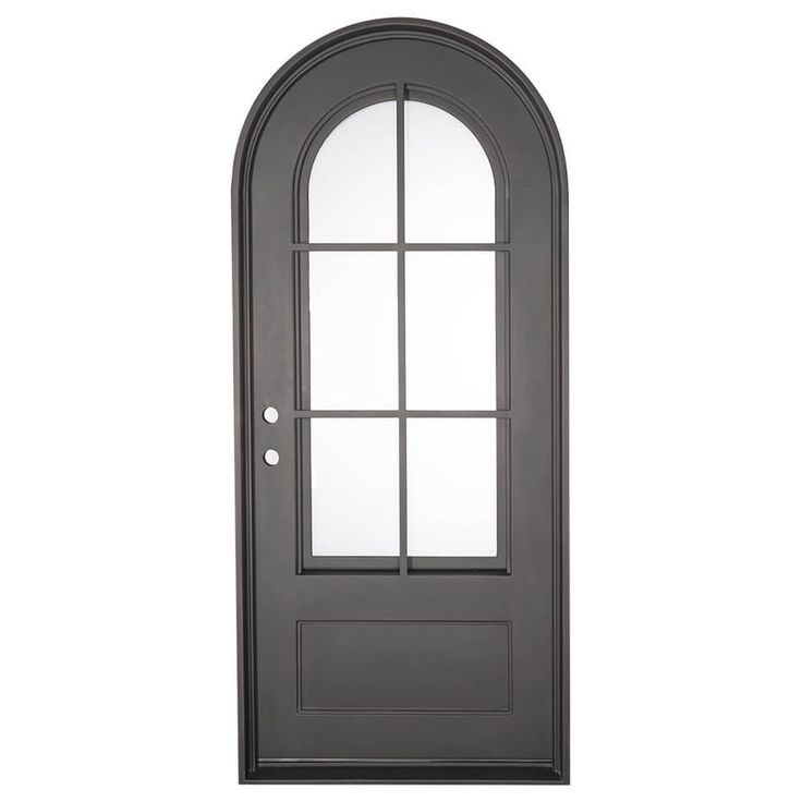 Air 8 - Single Full Arch | Special Order | PINKYS Arched Entry Front Door W Side Light, Arch Top White Interior Doors, Arch French Front Door, Arched Pantry Door Modern, Single Steel Door Pinky’s Iron Doors, Arched Door With Square Frame, Arched Iron Front Door Single, Upvc Arched Doors, Narrow French Doors Interior Arch 3 Foot