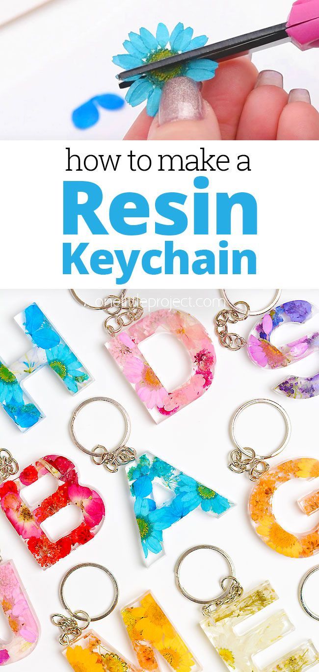 how to make a resinin keychain with the letter d and letters in it