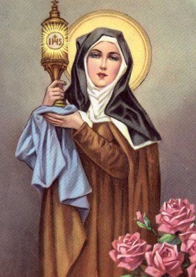 an image of the immaculate mary holding a lamp and flowers in her hand with roses around it