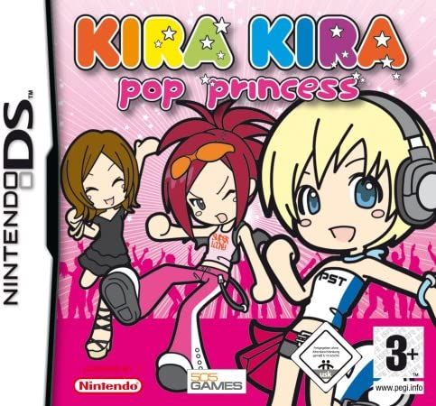 the gameboy's box art for kira and nira pop princesss