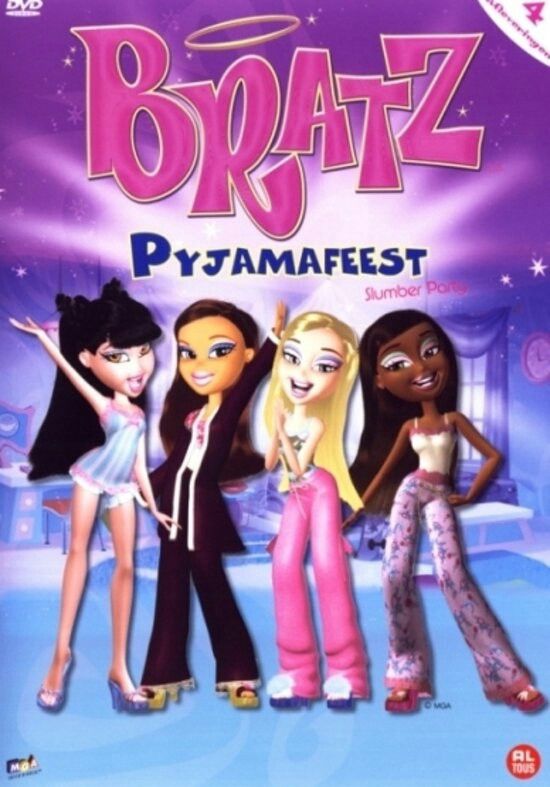 the dvd cover for bratz pyjamafest