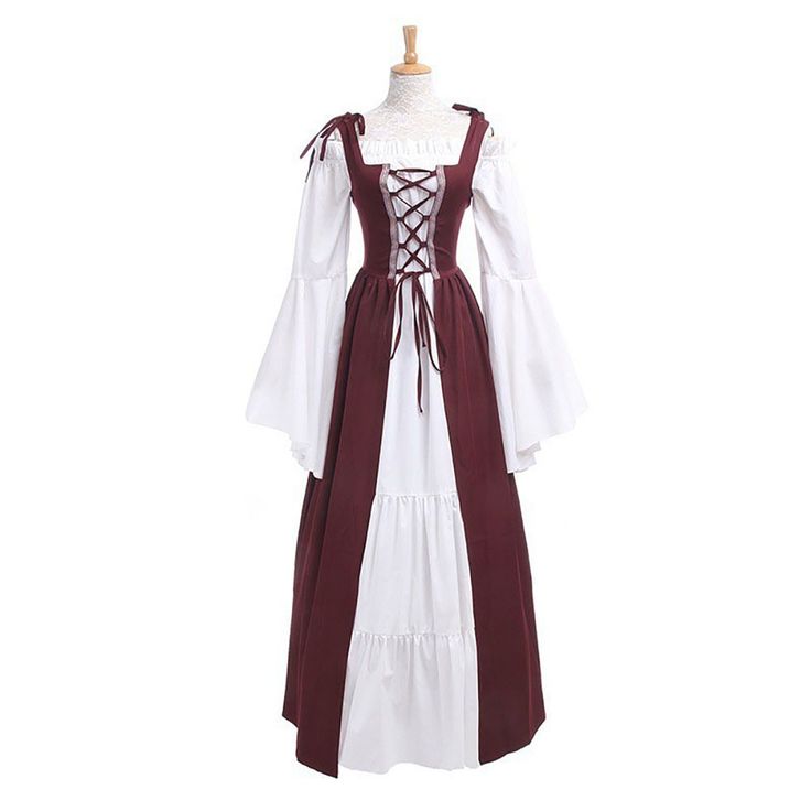 Medieval Renaissance Retro Square Neck Strapped Tunic Dress

Material: Polyester

Style: Halloween, Retro, Costume, Cosplay

Size: S, M, L, XL, 2XL, 3XL, 4XL, 5XL

Color: Black, Dark Blue, Dark Green, Green, Light Blue, Light Yellow, Red, White, Wine Red

Season: Spring, Autumn, Winter, Summer Vintage Corset Dress, Corsets Vintage, Robes Vintage, Vintage Corset, Medieval Costume, Medieval Dress, Outfit Trends, Long Sleeve Lace Dress, Cosplay Dress