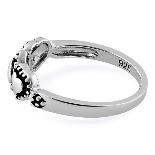 Top of ring height: 6mm

Top of ring width: 15.5mm

Band width: 3mm

Shank width: 2mm




Metal: 925 sterling silver



Plating: rhodium plated



Finish: high polish Classic Stackable Heart Promise Ring, Classic Sterling Silver Open Heart Ring, Silver Stackable Heart-shaped Ring, Silver Stackable Heart Promise Ring, Silver Stackable Heart Ring For Promise, Classic Heart-shaped Stackable Promise Rings, Valentine's Day Silver Heart Ring With Polished Finish, Classic Silver Sterling Heart Ring, Classic Silver Heart-shaped Ring