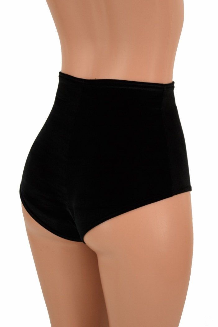 "This item is made to order, please read all the way through the listing before purchasing! Are you a super hot hottie searching for only the hottest bottoms of them all?! Search no more, because our High Waist \"Siren\" Hot Pants, are here! This retro style is simple, yet intriguing. Dignified lady in the front, flirty tease in the back! ;) These hot pants feature a gorgeous, goth black velvet! Ultra lux and smooth as butter! High 11\" rise sets up over the navel. Cheeky cut leg. Waistband free Body Figure, Halloween Costume Outfits, Rave Festival, Olive Branch, Skorts, Cute Casual Outfits, Halloween Outfits, Black Velvet, Retro Fashion