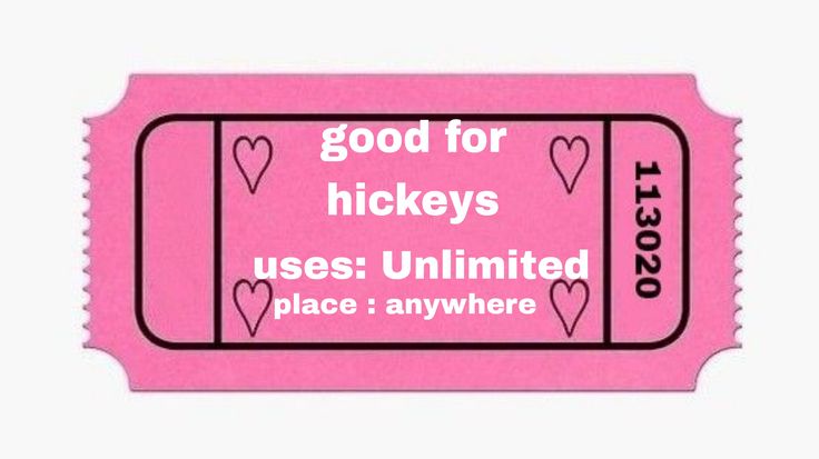 a pink ticket with the words free hugs on it