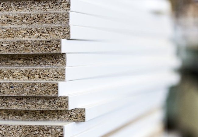 a close up view of the outside of a window with blinds made out of wood