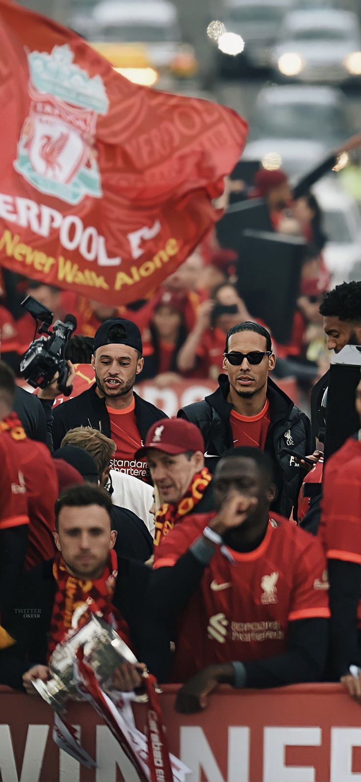 liverpool fans in the stands at anfield