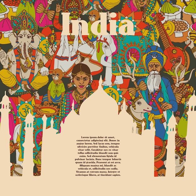 Incredible India Posters, India Poster, India Painting, Indian Illustration, Tourism Poster, India Culture, India Food, Poster Drawing, Collage Artwork