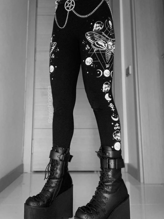 Footwear, Joint, Shoe, Photograph, Leg, White, Black, Human body, Fashion, Sleeve Dark Aesthetic Clothing, Fashion Dark Aesthetic, Goth Sweaters, Metalhead Fashion, Goth Leggings, Oc Clothes, Band Au, Soft Goth