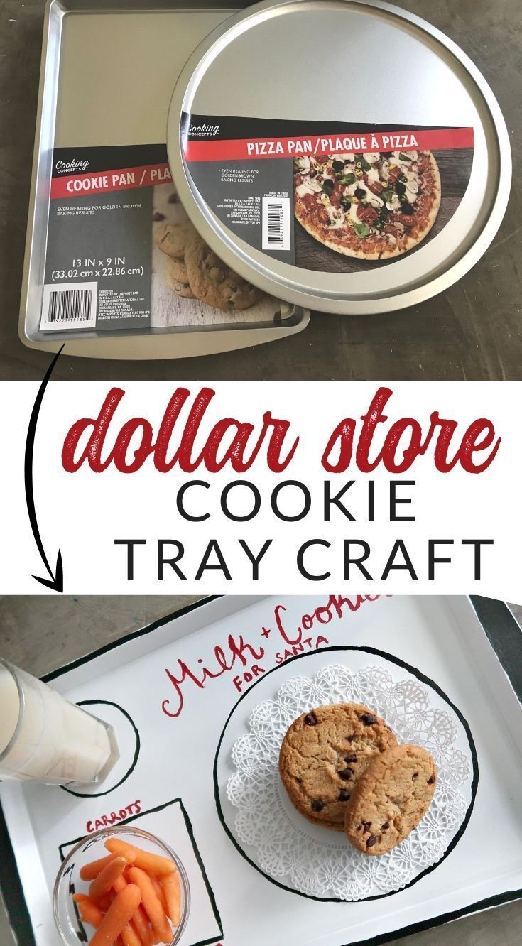 the dollar store cookie tray craft is ready to be made into a pizza and cookies