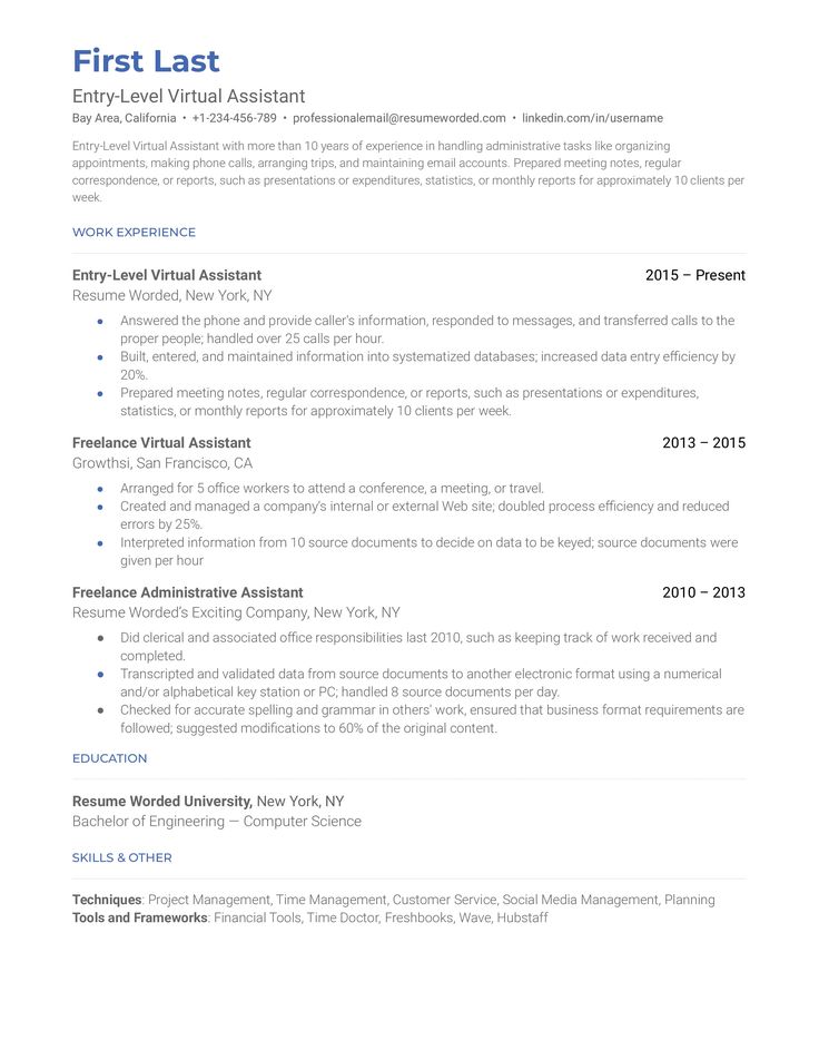 a professional resume with no work experience on the front page, and an additional cover letter