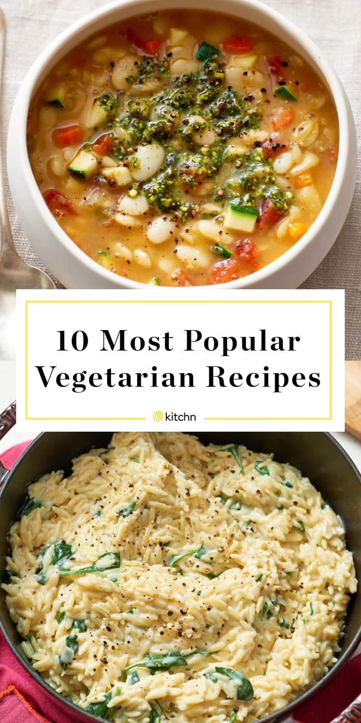 the top 10 most popular vegetarian recipes