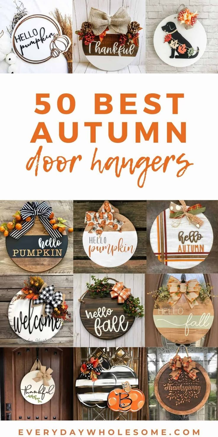 the top 50 best autumn door hangers