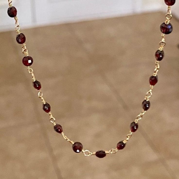 Beautiful garnet beads necklace worn by itself or with cute pendants. Coin Length 16" Extender 2.75" Round Length 28" Garnet is a stone of prosperity and abundance, encouraging gratitude and service to others. It is a deeply spiritual stone also known as the stone of good luck and health. It can help get rid of the negative energies and transform them to positive ones. It's a good gemstone for purification and detoxification. Base Chakra , Heart Chakra.-This information is intended for spiritual Garnet Stone Necklace, Cute Pendants, Service To Others, Base Chakra, Prosperity And Abundance, Garnet Necklace, Garnet Stone, Coin Necklace, Beads Necklace