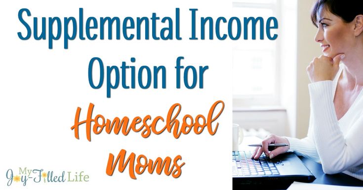 a woman is typing on her laptop with the words, supplementing an investment option for homeschool moms