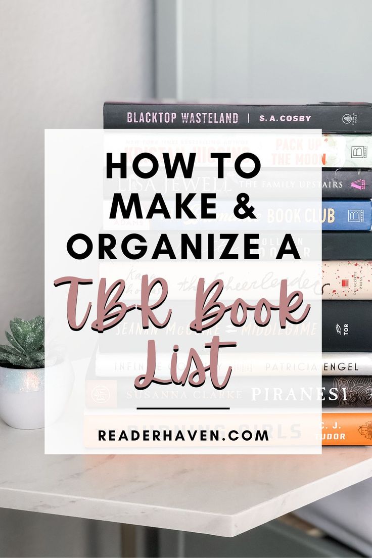 books stacked on top of each other with the title how to make and organize a tuk book list