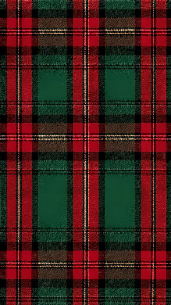 a green and red plaid fabric