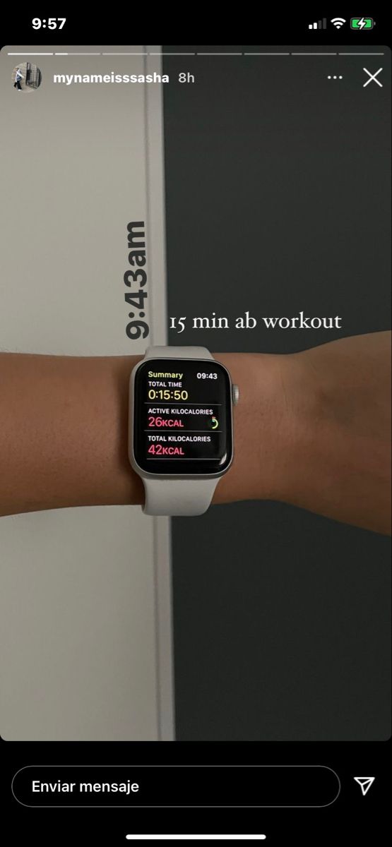 an apple watch on someone's wrist with the message running mensaha fit