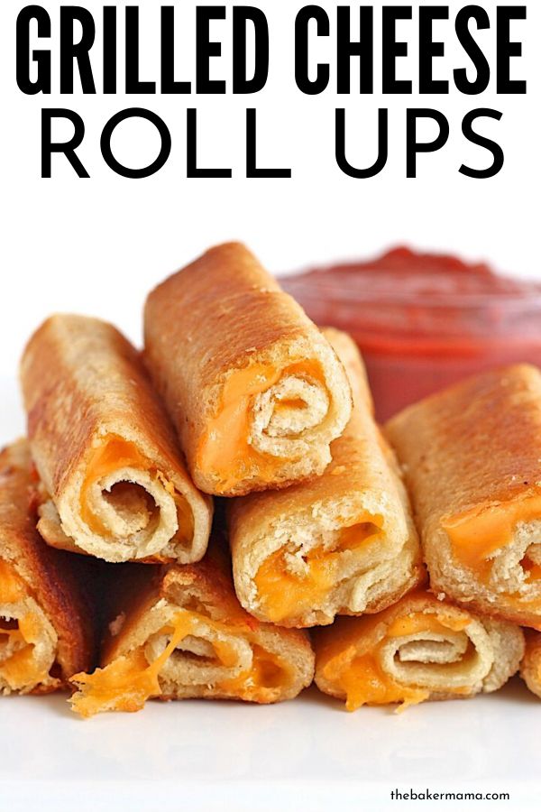 grilled cheese roll ups stacked on top of each other