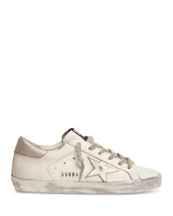 Golden Goose Women's Pure Low Top Sneakers Classic Silver Sneakers With Perforated Toe Box, Sporty Silver Sneakers With Branded Heel Counter, Shoe Inspo, Low Top Sneakers, Sneakers Online, Golden Goose, Sneakers White, White Silver, Low Top