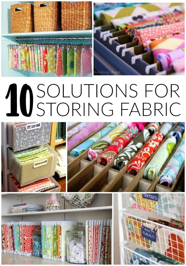 the top ten sewing projects for storing fabric