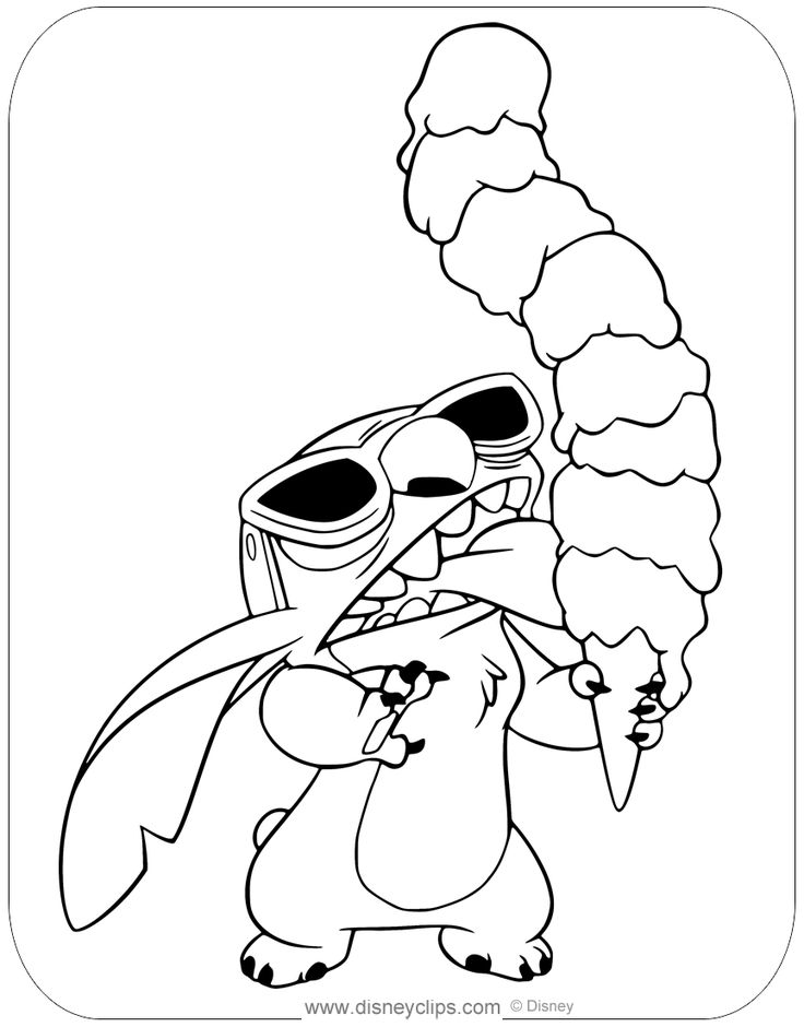 Colouring Pages Stitch, Lilo And Stitch Colouring Pages, Stitch Disney Coloring Page, Cartoon Colouring Printables, Coloring Pages Disney Characters, Pictures To Colour In, Disney Colouring In Pages, 90s Cartoon Drawings, Stitch Coloring Sheets