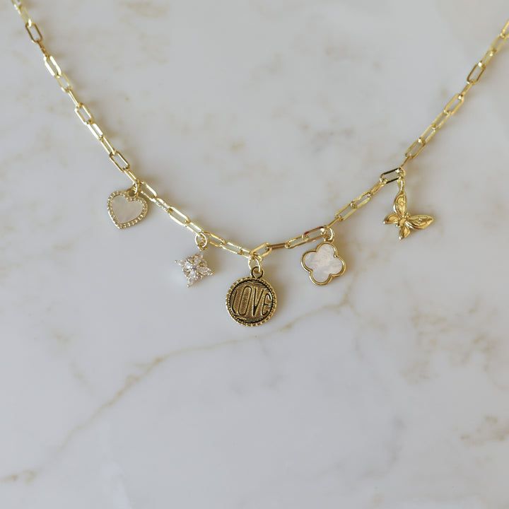 New – Haven & Haddie Charm Necklace Diy How To Make, Charm Necklace Inspo Gold, Hobby Lobby Necklace Diy, Necklace Charm Ideas, Hobby Lobby Charm Necklace, Cute Charm Necklaces, Chain Charm Necklace, Dainty Charm Necklace, Diy Charm Necklace