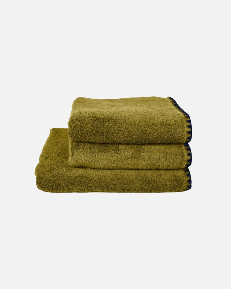 Cotton Bath Linens - Olive Bathroom Towels Aesthetic, Towels In Bathroom Decorative, Hand Towel, Apartment Bathroom Aesthetic, Towels, Emerald Green Bath Towels, Dark Green Bath Towels, Timeless Bedding, Brown Bath Towels