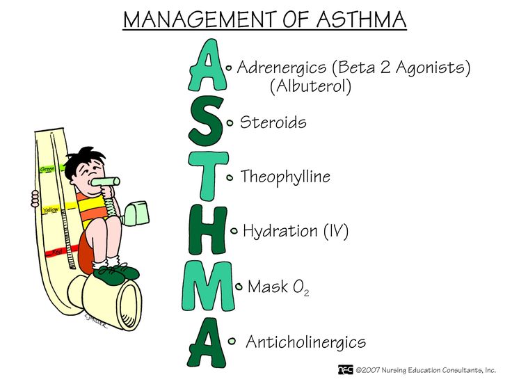 the acronym for asthma is shown above an image of a person sitting on a chair