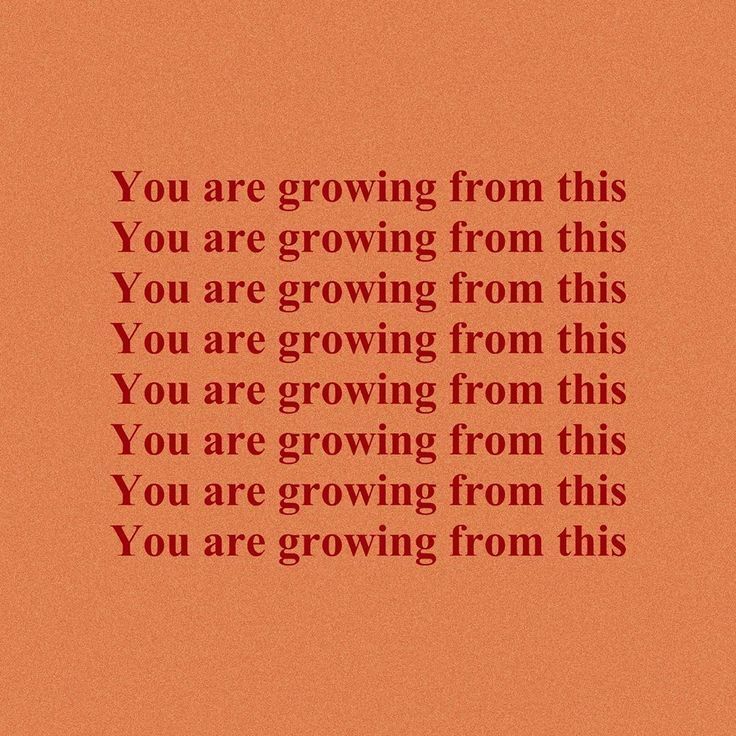 an orange and red background with the words you are growing from this you are growing from this