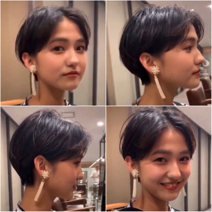 Korean Women Short Hair, Pixie Haircut Korean Short Bobs, Japanese Short Hair Pixie, 2 Block Haircut Women, Asian Short Hair Pixie, Pixie Cut Asian, Japanese Short Haircut, Asian Short Haircut, Short Mullet Hair