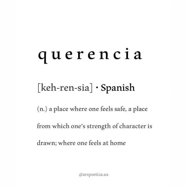 the words querencia are written in different languages