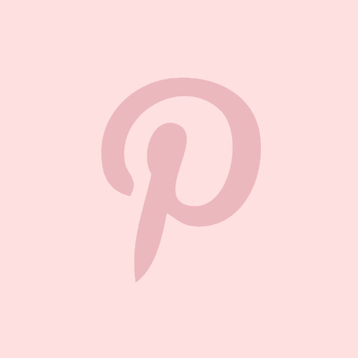 a pink background with the letter p on it