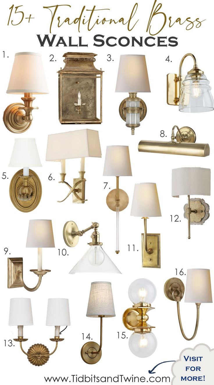 the best wall sconces for every room in your home, including lamps and shades