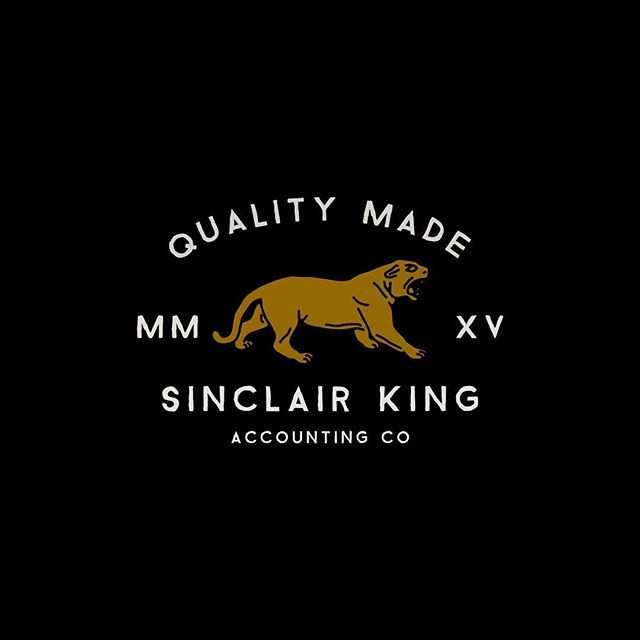 a black and gold logo with the words quality made, mmm, king consulting co