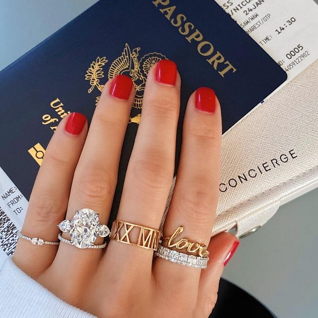 From left to right: Twin Diamond Ring, Micro Pavé Eternity Band | Platinum, Oval Engagement Ring, Pierced Roman Numeral Cigar Band, Petite Emerald Illusion Band, Love Ring Gold And Silver Rings Mixed, Mixed Metal Ring, Diamond Ear Cuff, Mixed Metal Rings, Necklace Length Guide, Bracelet Size Chart, Diamond Huggies, Diamond Heart Ring, Travel Jewelry Box