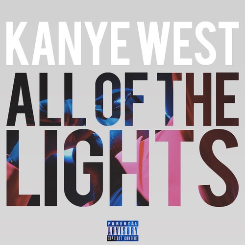 the cover art for all of the lights by kanye west, featuring an image of a