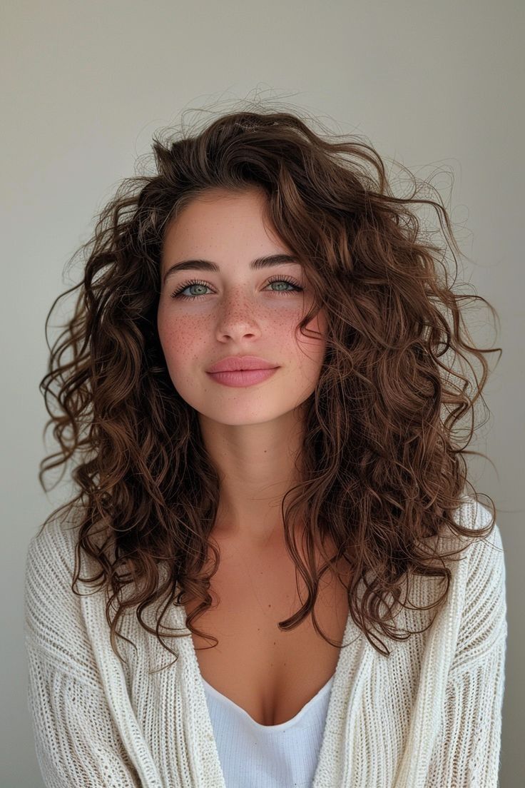 Shorter Natural Curly Hair, Shakira Haircut, Long Wavy Fine Hair, Permed Before And After, Multi Textured Perm Long Hair, Curly Collarbone Length Hair, Medium Length Wavy Curly Hair, Mid Length Curly Haircut With Layers, 2024 Curly Hair Trends