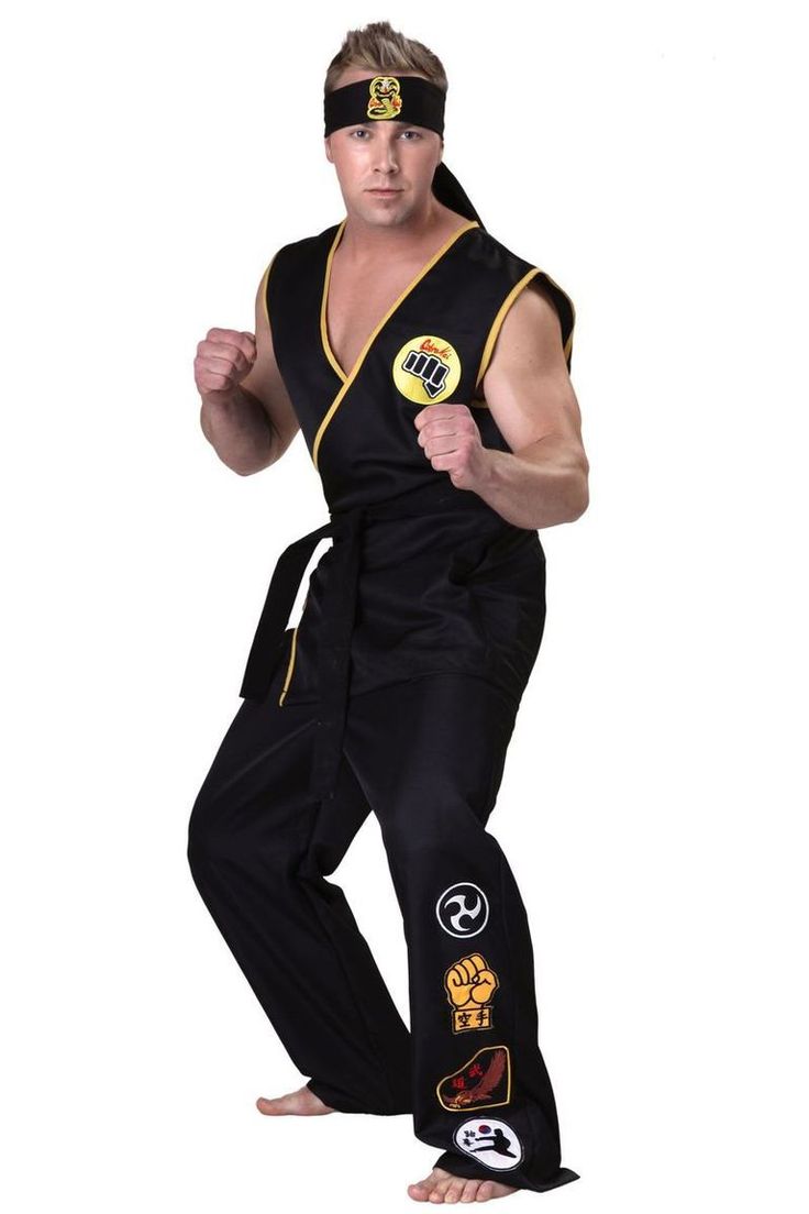 the karate kid costume is on sale for $ 6 98 and it's ready to be