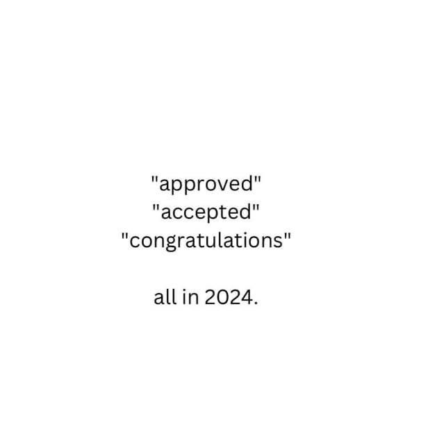 a white background with the words approval accepted congratulationss all in 202