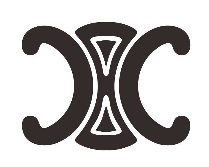 a black and white logo with the letter c in it's center, on a white background