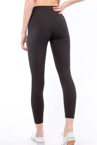 Knit Solid Long Leggings – us.meeeshop Breathable Stretch Elastane Leggings, Tight Mid-rise Activewear With Contoured Waistband, Mid-rise Leggings With Comfort Waistband For Workout, Athleisure High Stretch Leggings With Ribbed Waistband, High Stretch Athleisure Leggings With Ribbed Waistband, Comfort Stretch Leggings With Waistband For Pilates, Compression Full-length Leggings With Comfort Waistband, Functional Tight Activewear With Elastic Waistband, Sporty Full-length Tights With Elastic Waistband