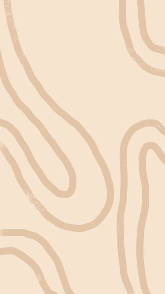 an abstract beige wallpaper with wavy lines in the center and bottom half of it