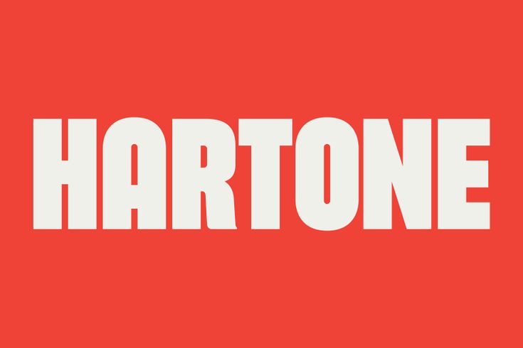 the word harttone on a red background