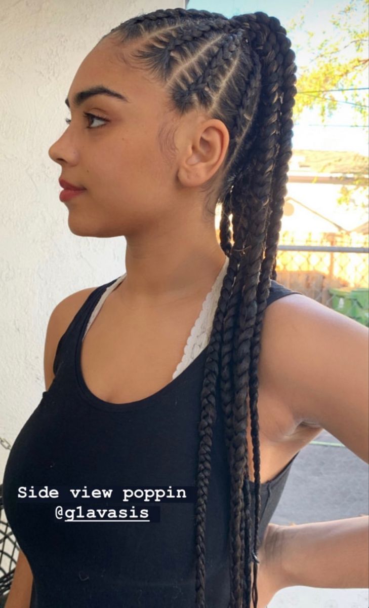 Braids For Mexican Women, Braids Mexican, Latina Braids Hairstyles, Mexican Hairstyles, Kanekalon Hairstyles, Braided Cornrow Hairstyles, Pretty Braided Hairstyles, Braided Hairstyles Updo, Natural Hair Braids