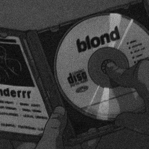 two hands holding cds in front of each other with the words blond on them,